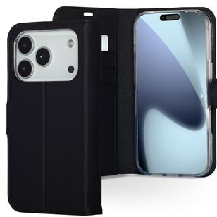 Accezz Wallet TPU Klapphülle Apple iPhone 17 Pro - Schwarz