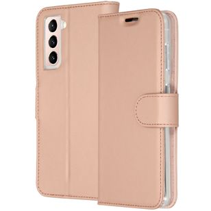 Accezz Wallet TPU Klapphülle Samsung Galaxy S21 Plus - Rosé gold