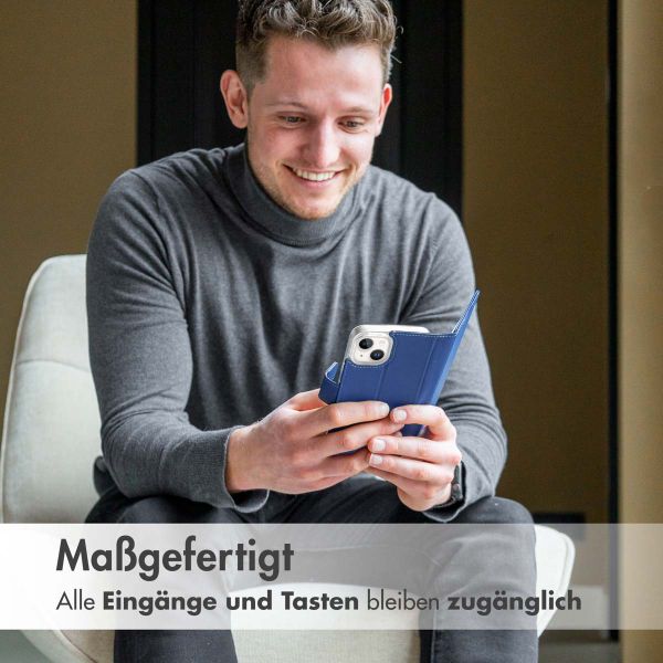 Accezz Wallet TPU Klapphülle Apple iPhone 13 Pro - Dunkelblau