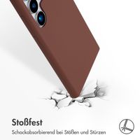 Accezz Liquid Silikoncase mit MagSafe Samsung Galaxy S24 Ultra - New Tea Brown
