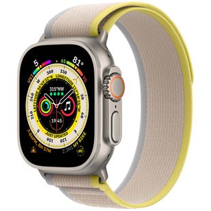 Apple Trail Loop Armband für  Apple Watch | 44/45/46/49 mm - Größe M/L - Gelb / Beige