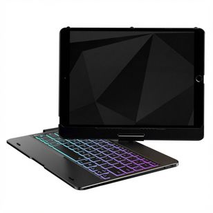 Accezz 360 Slim Tastatur Bookcase QWERTY Apple iPad 9 (2021) 10.2 Zoll / iPad 8 (2020) 10.2 Zoll / iPad 7 (2019) 10.2 Zoll - QWERTY / NL - Schwarz