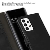 Selencia Echtleder Klapphülle Samsung Galaxy A53 - Schwarz