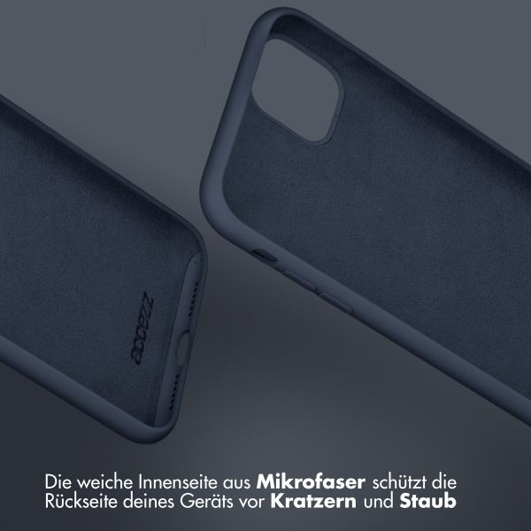 Accezz Liquid Silikoncase Samsung Galaxy S24 Ultra - Dunkelblau