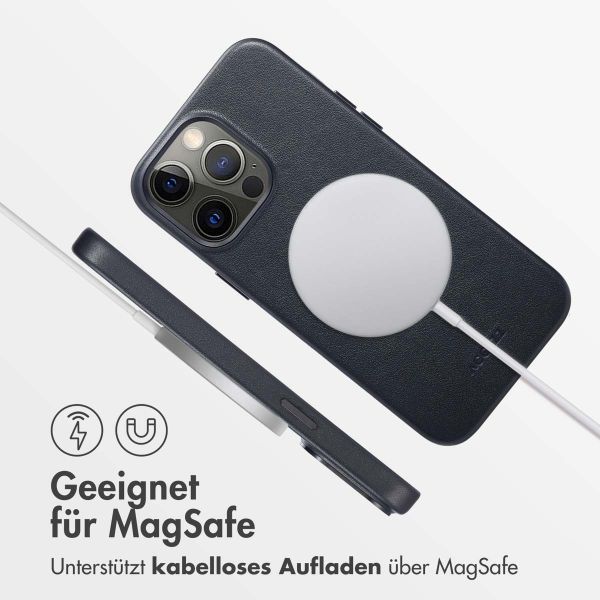 Accezz MagSafe Leather Backcover Apple iPhone 14 Pro Max - Onyx Black