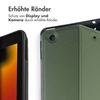 Accezz Classic Klapphülle Apple iPad 9 (2021) 10.2 Zoll / iPad 8 (2020) 10.2 Zoll / iPad 7 (2019) 10.2 Zoll - Grün