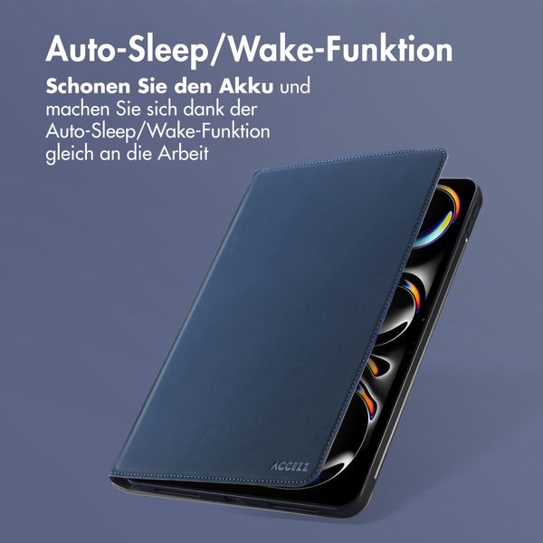 Accezz Classic Klapphülle Apple iPad Pro 11 (2025) M5 / (2024) M4 - Dunkelblau