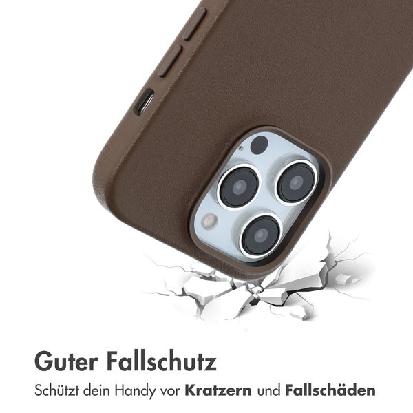 Accezz MagSafe Leather Backcover Apple iPhone 14 Pro - Kaffeebraun