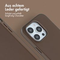 Accezz MagSafe Leather Backcover Apple iPhone 14 Pro - Kaffeebraun