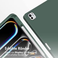 Accezz Smarte Klapphülle aus Silikon Apple iPad Pro 11 (2025) M5 / (2024) M4 - Dunkelgrün
