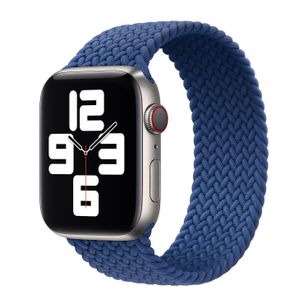 Apple Geflochtenes Solo Loop für  Apple Watch | 38/40/41/42 mm - Größe 8 - Atlantic Blue