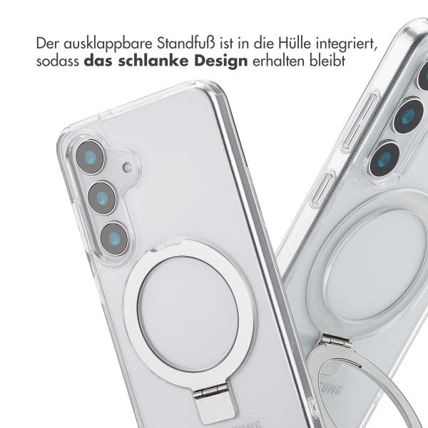 Accezz Ring Stand Backcover mit MagSafe Samsung Galaxy S25 - Transparent