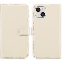 Selencia Echtleder Klapphülle Apple iPhone 13 - Greige