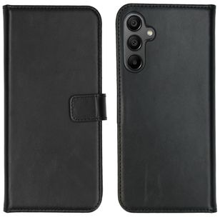 Selencia Echtleder Klapphülle Samsung Galaxy A15 (5G/4G) - Schwarz