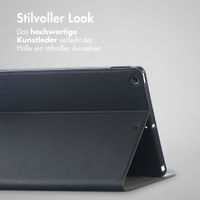 Accezz Classic Klapphülle Apple iPad 9 (2021) 10.2 Zoll / iPad 8 (2020) 10.2 Zoll / iPad 7 (2019) 10.2 Zoll - Schwarz