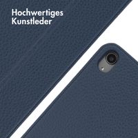 Accezz Trifold Klapphülle Apple iPad Air 11 Zoll (2025) M3 / (2024) M2 - Dunkelblau