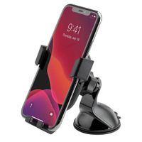 Scosche GravityDrop 3-in-1 Handyhalterung Auto - Universell - Armaturenbrett / Windschutzscheibe / Lüftungsgitter - Schwarz
