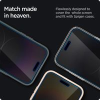 Spigen GLAStR Privacy EZ Fit Displayschutzfolie + Applicator - 2er-Pack Apple iPhone 14 Pro Max