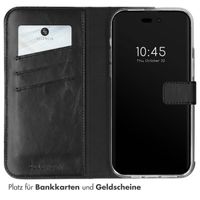 Selencia Echtleder Klapphülle Apple iPhone 14 Pro Max - Schwarz