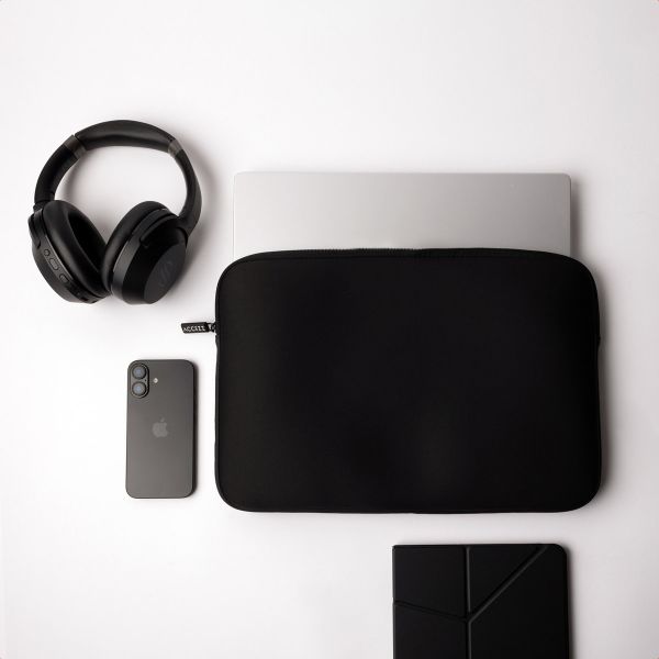 Accezz Laptop Hülle 15-16 Zoll - Laptop Sleeve - Schwarz