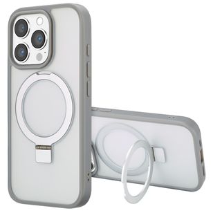 Accezz Ring Stand Backcover mit MagSafe Apple iPhone 16 Pro - Grau