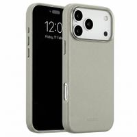 Accezz MagSafe Leather Backcover Apple iPhone 18 Pro / 17 Pro - Light Grey