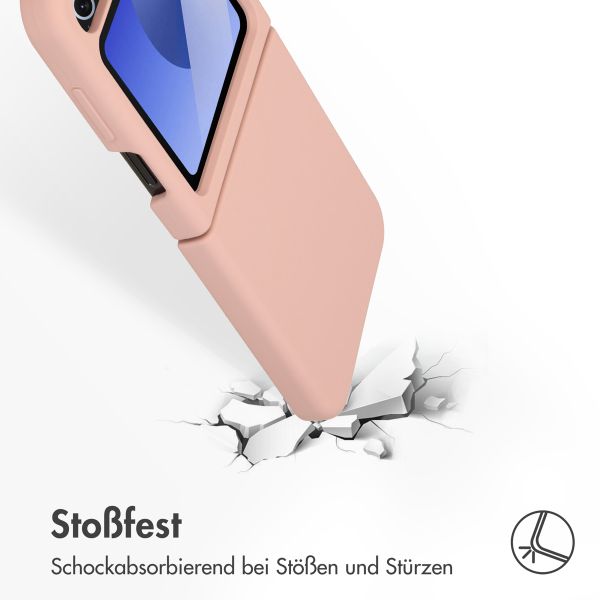 Accezz Liquid Silikoncase Samsung Galaxy Z Flip 6 - Rosa