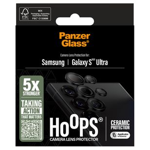 PanzerGlass Kameraprotektor Ceramic Hoops für das Samsung Galaxy S25 Ultra
