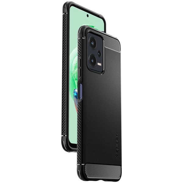 Spigen Rugged Armor Case Xiaomi Redmi Note 12 - Schwarz