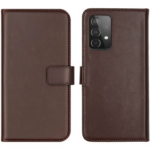 Selencia Echtleder Klapphülle Samsung Galaxy A52(s) (5G/4G) - Braun