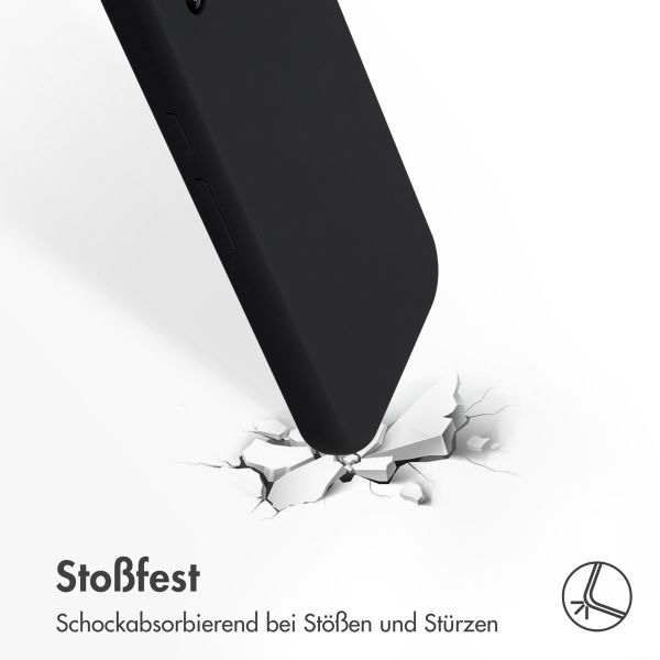 Accezz Liquid Silikoncase Google Pixel 9A - Schwarz