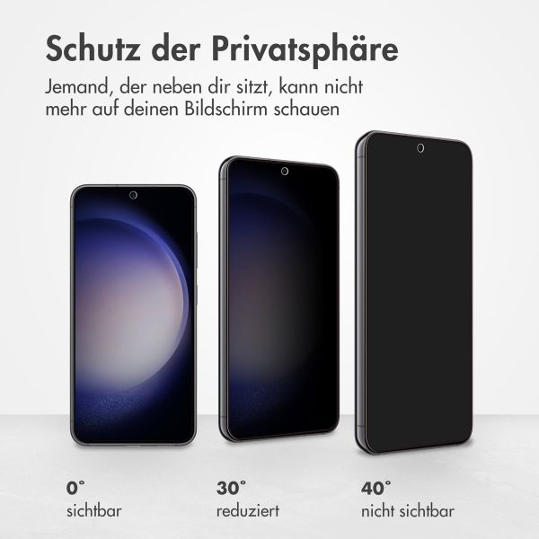Accezz Privacy Displayschutz aus gehärtetem Glas Samsung Galaxy S22 / S23