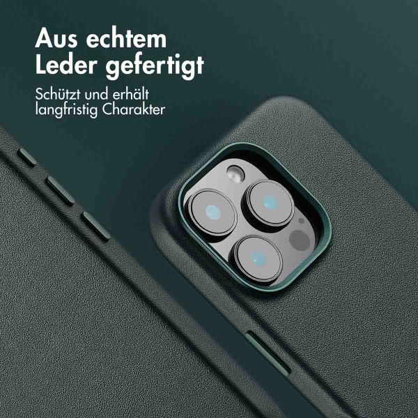 Accezz MagSafe Leather Backcover Apple iPhone 16 Pro - Cedar Green