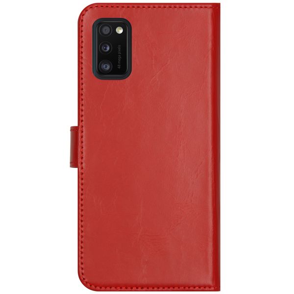 Selencia Echtleder Klapphülle Samsung Galaxy A41 - Rot