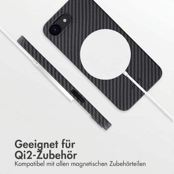 Accezz MagSafe Kevlar® Hülle Apple iPhone 17e / 16e - Schwarz