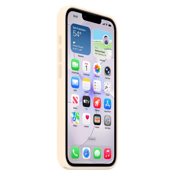 Apple Silikonhülle mit MagSafe Apple iPhone 17e - Vanilla