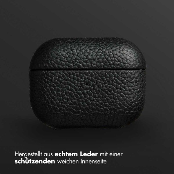 Accezz Echtleder Case  Apple AirPods Pro 2 - Schwarz