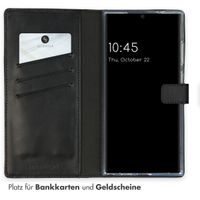 Selencia Echtleder Klapphülle Samsung Galaxy S24 Ultra - Schwarz