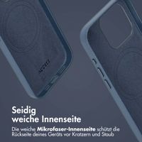 Accezz 2-in-1 Klapphülle aus Leder mit MagSafe Apple iPhone 15 Pro - Nightfall Blue
