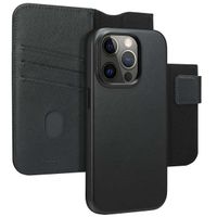 Accezz 2-in-1 Klapphülle aus Leder mit MagSafe Apple iPhone 14 Pro - Onyx Black