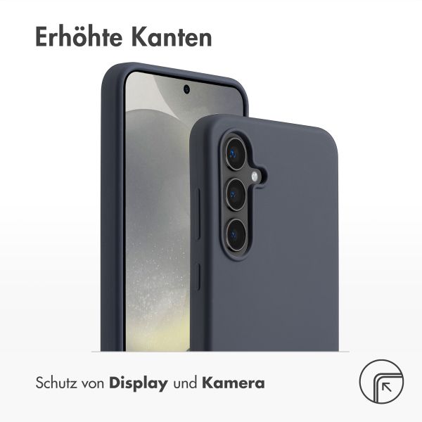 Accezz Liquid Silikoncase mit MagSafe Samsung Galaxy S24 FE - Dunkelblau