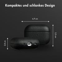 Accezz Echtleder Case  Apple AirPods Pro 2 - Schwarz