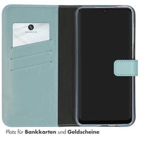 Selencia Echtleder Klapphülle Samsung Galaxy A55 - Air Blue