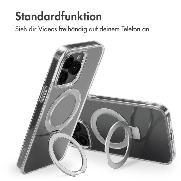Accezz Ring Stand Backcover mit MagSafe Apple iPhone 14 Pro Max - Transparent