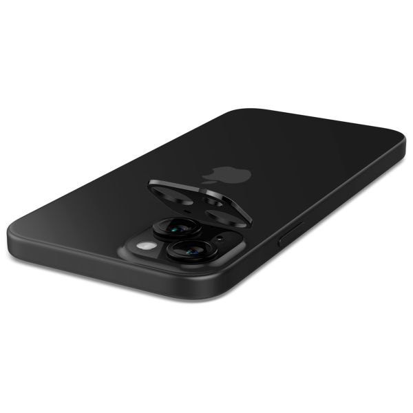 Spigen GLAStR Optik Camera Lens Protector - Kamerainsel-Schutz (2er-Pack) Apple iPhone 15 / 15 Plus - Schwarz