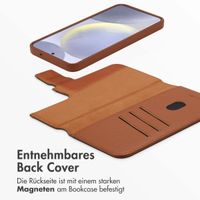 Accezz 2-in-1 Klapphülle aus Leder mit MagSafe Samsung Galaxy S25 Plus - Sienna Brown