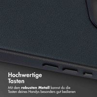 Accezz MagSafe Leather Backcover Apple iPhone 17e / 16e - Onyx Black