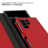 Selencia Echtleder Klapphülle Samsung Galaxy S23 Ultra - Rot