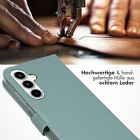 Selencia Echtleder Klapphülle Samsung Galaxy A35 - Air Blue