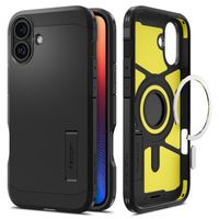 Spigen Tough Armor Backcover MagSafe Apple iPhone 16 - Schwarz